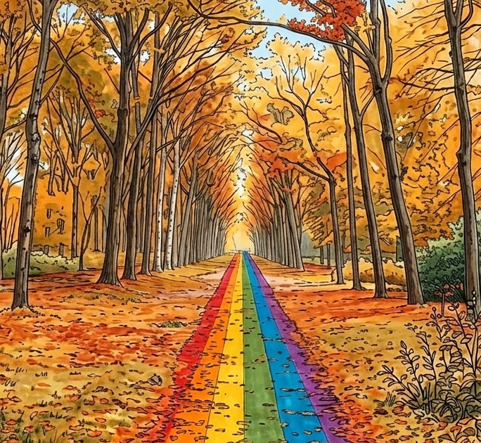 Regenboogwandeling